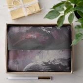 Gothic Raven Crow Bird Black Gray Decoupage Seidenpapier (Geschenk)