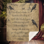 Gothic Raven Custom Message Sherpadecke