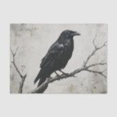 Gothic Raven Dark Academia Decoupage Seidenpapier (Vorderseite)