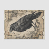 Gothic Raven Dark Academia Dekoratives Papier (Vorderseite)