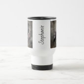 Gothic Raven Dark Academia Floral Reisebecher (Mittel)