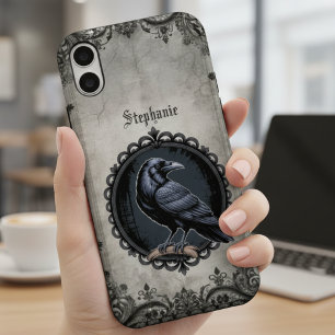 Gothic Raven Dark Academia iPhone 16 Hülle