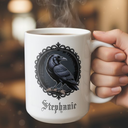 Gothic Raven Dark Academia Kaffeetasse