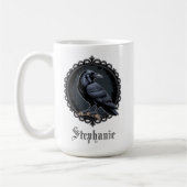 Gothic Raven Dark Academia Kaffeetasse (Links)