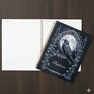 Gothic Raven Dark Academia Planer