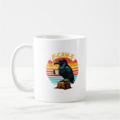 Gothic Raven Funny Halloween F-Caw-F Coffee Crow V Kaffeetasse (Links)