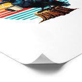 Gothic Raven Funny Halloween F Caw F Coffee Poster (Ecke)