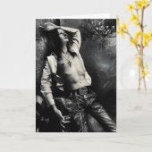 Gothic Raven Greeting Card Karte (Gelbe Blume)