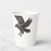 Gothic Raven Halloween - Spooky-Party Pappbecher (Rückseite)