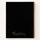 Gothic Raven Hanging Upside Down Spiral Notebook Notizblock (Rückseite)