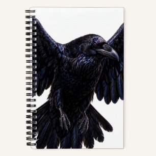 Gothic Raven Journal — Dunkle Fantasy-Notizbuch Notizblock