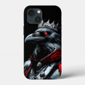 Gothic Raven King Grafik iPhone Hülle - Clean Mini (Rückseite)