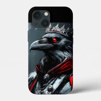 Gothic Raven King Grafik iPhone Hülle - Clean Mini