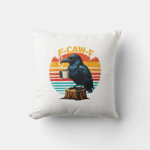 Gothic Raven Lustiger Halloween F-Caw-F Kaffee Krä Kissen