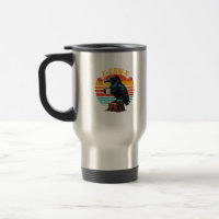 Gothic Raven Lustiger Halloween F-Caw-F Kaffee Krä
