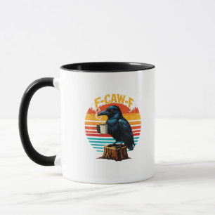 Gothic Raven Lustiger Halloween F-Caw-F Kaffee Krä Tasse
