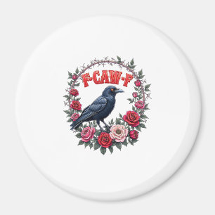 Gothic Raven Lustiger Halloween-Fzc-Scherz Vintage Magnet