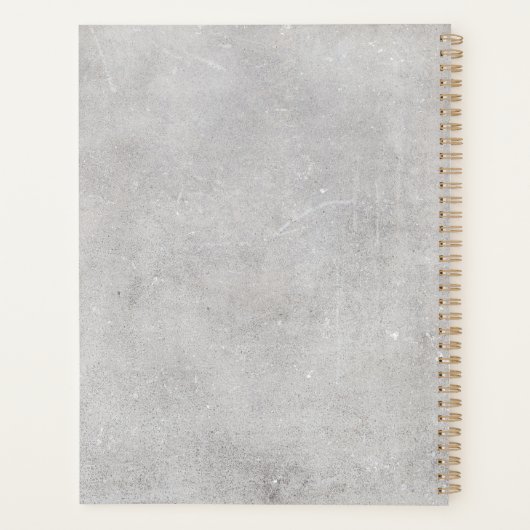 Gothic Raven & Midnight Blooms Planer (Rückseite)