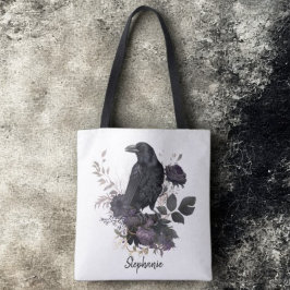 Gothic Raven & Midnight Blooms Tasche