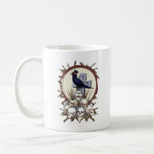 Gothic Raven on Pile of Skulls Bird Tasse (Links)
