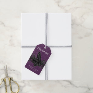 Gothic Raven Purple - Für immer in Dunkelheit Hoch Geschenkanhänger