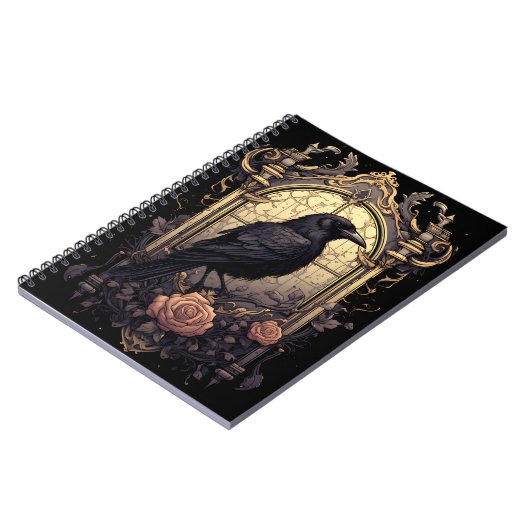 Gothic Raven, Raven Magic Apparel Notizblock (Linke Seite)