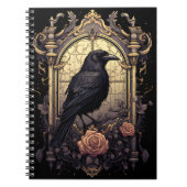 Gothic Raven, Raven Magic Apparel Notizblock (Vorderseite)