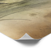 Gothic Raven Red & Rose Poster (Ecke)