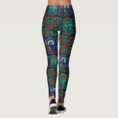 Gothic Raven Rose and Tree Leggings - Cool (Rückseite)