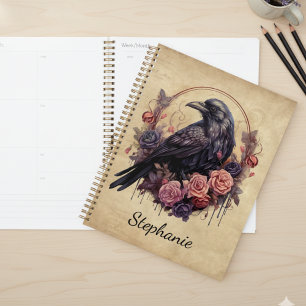 Gothic Raven Rose Dark Academia Planer
