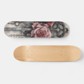Gothic Raven & Roses Skateboard (Horizontal)