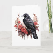 Gothic Raven Rote Rose Dark Academia (Vorderseite)