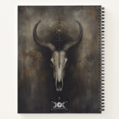 Gothic Raven Spiral Notebook Notizblock (Rückseite)