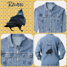 Gothic Raven Urban Crow Jeansjacke