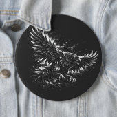 Gothic Raven – von BurnsInHell Button (Beispiel)