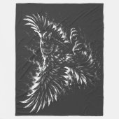 Gothic Raven – von BurnsInHell Fleecedecke (Vorderseite)