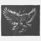 Gothic Raven – von BurnsInHell Fleecedecke (Vorderseite (Horizontal))