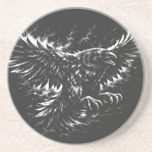 Gothic Raven – von BurnsInHell Getränkeuntersetzer