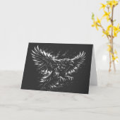 Gothic Raven – von BurnsInHell Karte (Gelbe Blume)