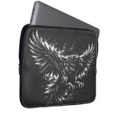 Gothic Raven – von BurnsInHell Laptopschutzhülle (Vorne Rechts)