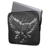 Gothic Raven – von BurnsInHell Laptopschutzhülle (Vorderseite Links)
