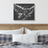 Gothic Raven – von BurnsInHell Leinwanddruck (Insitu (Schlafzimmer))