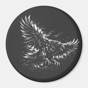 Gothic Raven – von BurnsInHell Magnet