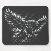 Gothic Raven – von BurnsInHell Mousepad (Vorne)