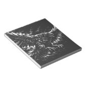 Gothic Raven – von BurnsInHell Notizblock (angewinkelt)