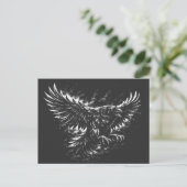 Gothic Raven – von BurnsInHell Postkarte (Stehend Vorderseite)