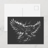 Gothic Raven – von BurnsInHell Postkarte (Vorne/Hinten)