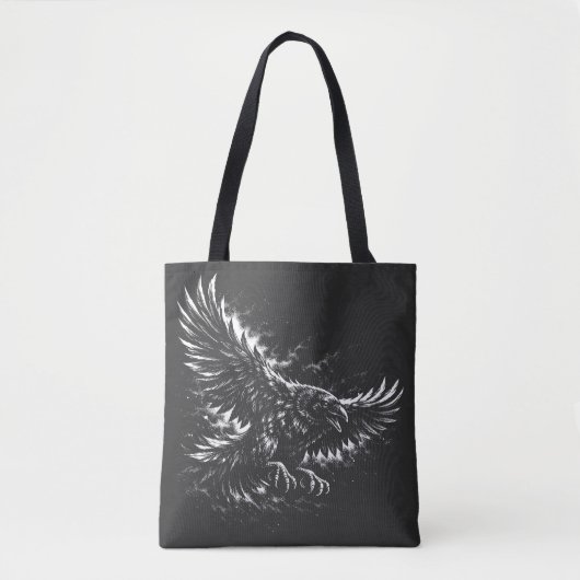Gothic Raven – von BurnsInHell Tasche (Vorderseite)