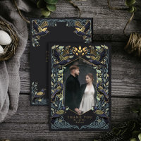 Gothic Raven Wedding Dankeschön Card