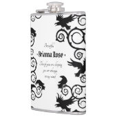 Gothic Ravens Flachmann (Links)